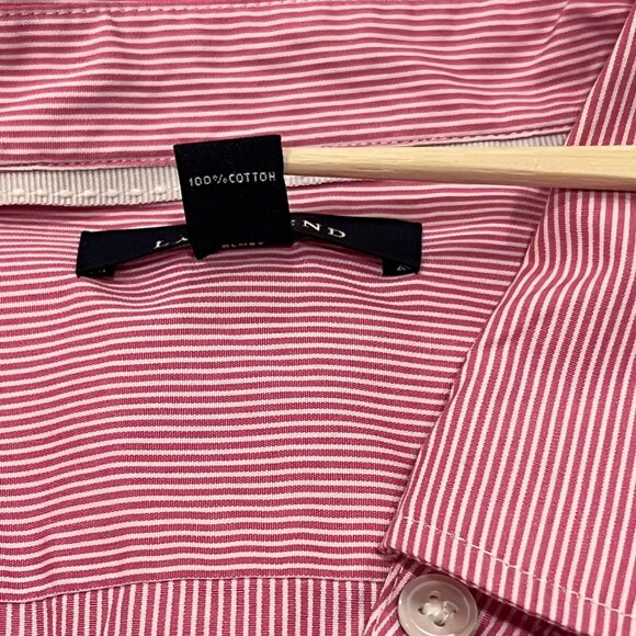Lands' End Striped Midi Shirt Dress, Cotton, 10 - Picture 4 of 8